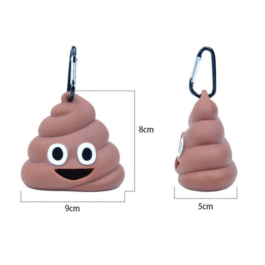 4 PCS Las mascotas salen Caja de almacenamiento de bolsa de inodoro para mascotas de silicona suave portátil, Pet Toilet Bag