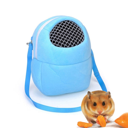 Bolsa para mascotas, bolsa de viaje con correa de color puro para hámster, pequeña mascota
