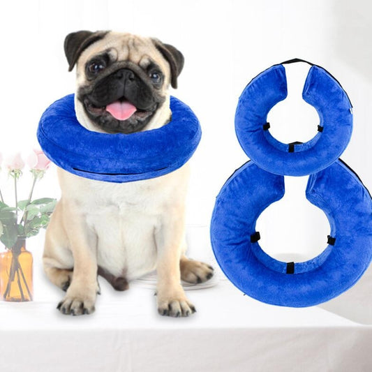 Collar de perro Collar anti-arrebatamiento inflable para mascotas de PVC, S, M, L, XL