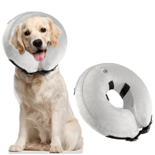 Collar inflable para mascotas, cuidado de mascotas, Collar protector cálido para protección de heridas, M, L