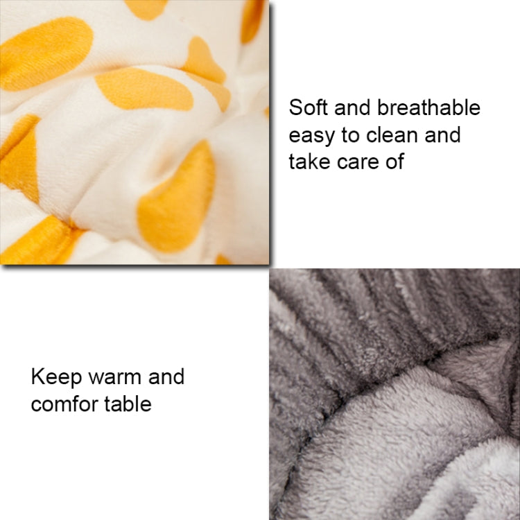 Cama gruesa para perros y gatos, ovalada, universal, cálida, para otoño e invierno, M
