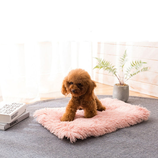 Almohadilla de felpa para perros y gatos, cuadrada, Universal, cálida, para otoño e invierno, S, XL, L