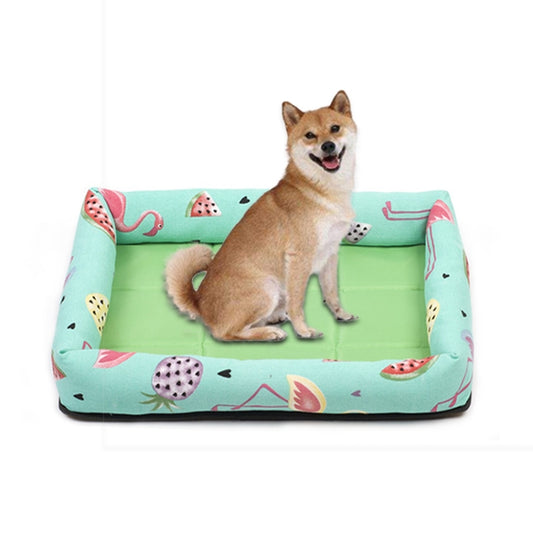 Cama para mascotas con alfombrilla para perros lateral no extraíble Summer Pet, M 53X40X6cm, XL 83X66X8cm