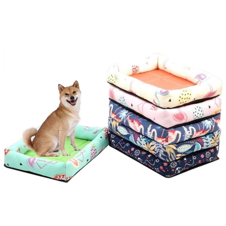 Cama para mascotas con alfombrilla para perros lateral no extraíble Summer Pet, M 53X40X6cm, XL 83X66X8cm