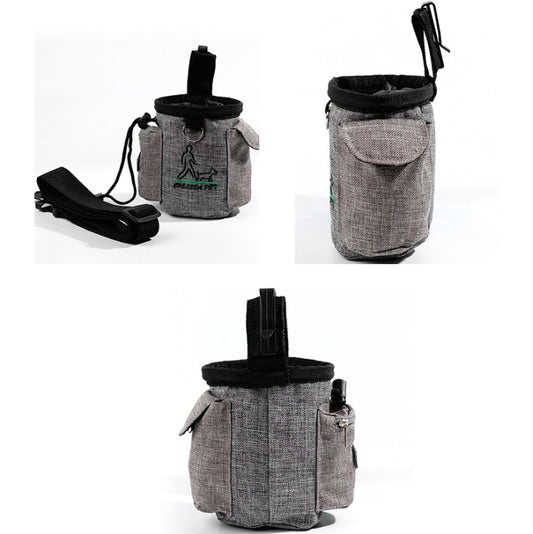 Bolsa de cintura para entrenamiento de mascotas, bolsa multifuncional para aperitivos al aire libre, suministros para mascotas