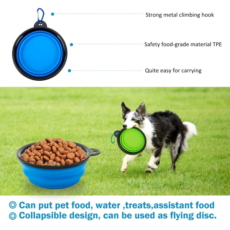 Bolsa de entrenamiento para perros, bolsa de basura para comida, aperitivos, bolsa de cintura para entrenamiento de salida para perros, bolsa de Entrenamiento para mascotas, Blue Waist Bag, Blue Waist Bag+Folding Bowl