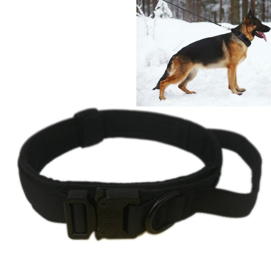 Collar para mascotas con cuello de tracción para perros grandes y medianos engrosados de nailon