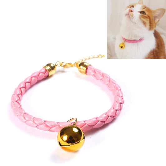 4 Uds. Collar de campana ajustable de cuero PU preparado para mascotas, gato, perro, conejo, Collar Simple, S 20-25cm