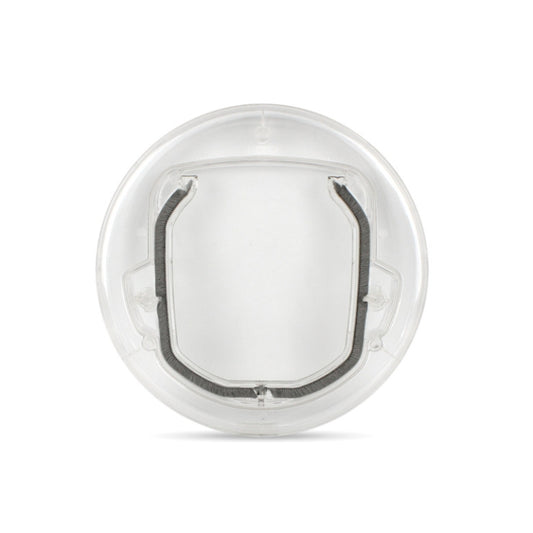 Suministros para mascotas, Material de PC, puerta de vidrio redonda, agujero para puerta de cachorro y gato, Transparent