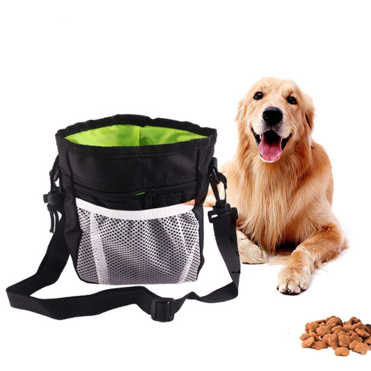 Bolsa de entrenamiento para mascotas, bolsa de aperitivos, riñonera para exteriores, bolsa multifuncional plegable dos en uno portátil