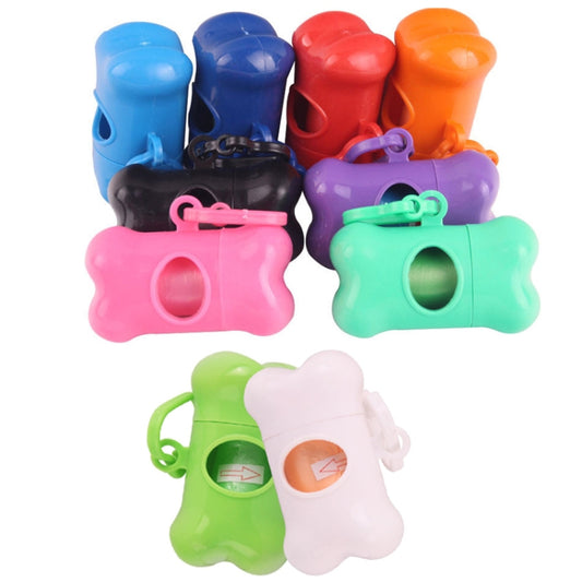 10 Uds BG-W085 caja de basura tipo hueso para mascotas recolector de inodoro y suministros prácticos de limpieza para mascotas Color entrega aleatoria