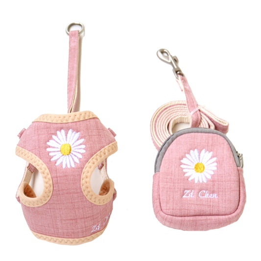 ZiChen Bordado liso Perro ?? Cuerda de tracción Correa para el pecho para mascotas, Tamaño:, S, M