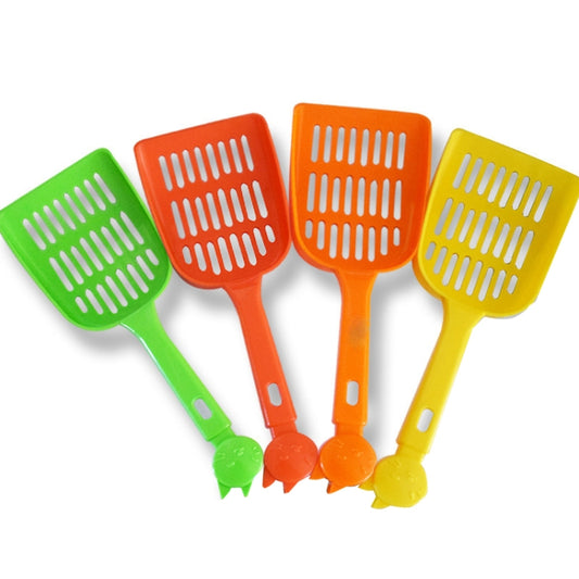 10 PCS 93817 Suministros de limpieza para mascotas Grid Cat Litter Scoop Color Entrega aleatoria, Cat Litter Scoop