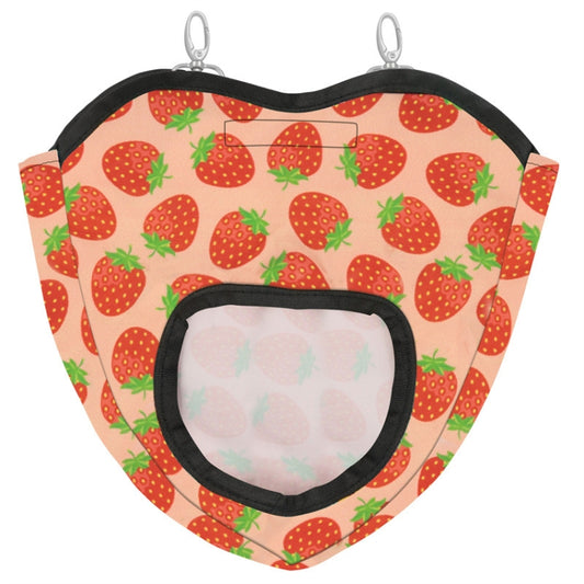 Bolsa de almacenamiento de heno de alimentación colgante de conejillo de indias para mascotas, Strawberry One-hole, Pineapple Four-hole, Pineapple Two-hole, Pineapple One-hole