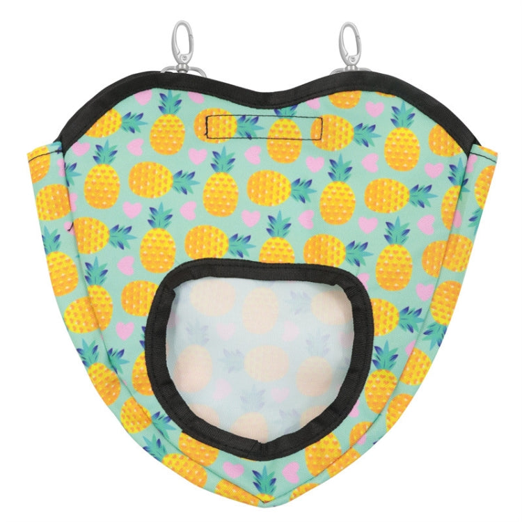 Bolsa de almacenamiento de heno de alimentación colgante de conejillo de indias para mascotas, Strawberry One-hole, Pineapple Four-hole, Pineapple Two-hole, Pineapple One-hole