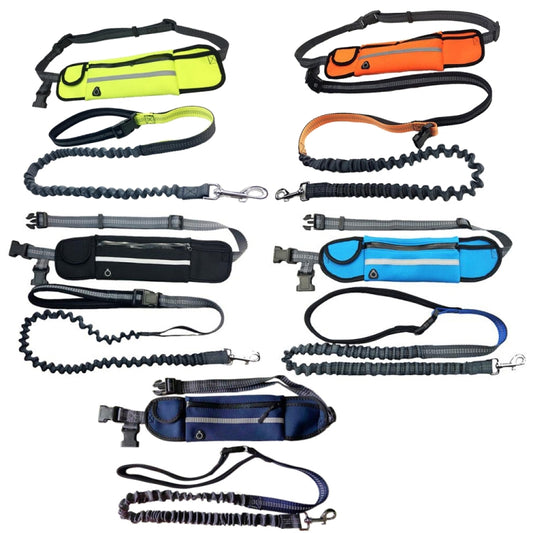 Riñonera portátil con cuerda de tracción para mascotas, Run Rope Green, Run Rope Orange, Run Rope Blue, Run Rope Black, Run Rope Navy