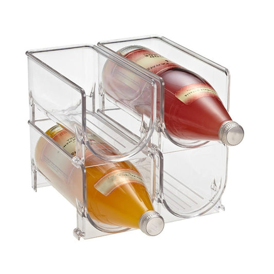 Caja de almacenamiento de bebidas de cerveza para refrigerador con soporte de vino tinto en capas de PET, TX506