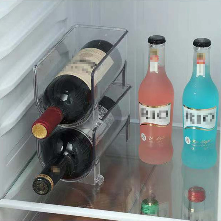 Caja de almacenamiento de bebidas de cerveza para refrigerador con soporte de vino tinto en capas de PET, TX506
