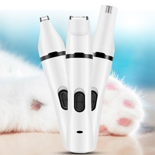 Afeitadora eléctrica USB para mascotas, cortadora de pelo para perros, pulidora de uñas, Nail Polisher