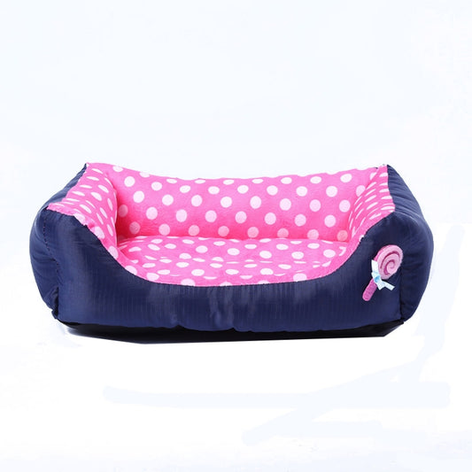 Cartoon Pet Kennel Cojín cuadrado para mascotas pequeñas y medianas, S, M, L