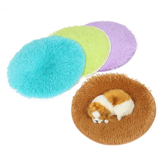 Cama cálida para mascotas de otoño e invierno, almohadilla redonda para mascotas, S, L
