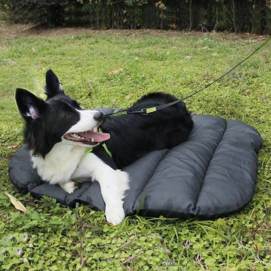 Cojín impermeable para mascotas al aire libre, para acampar, gatos y perros, tamaño:, 80x70cm Grey, 80x70cm Orange, Large 110x76cm