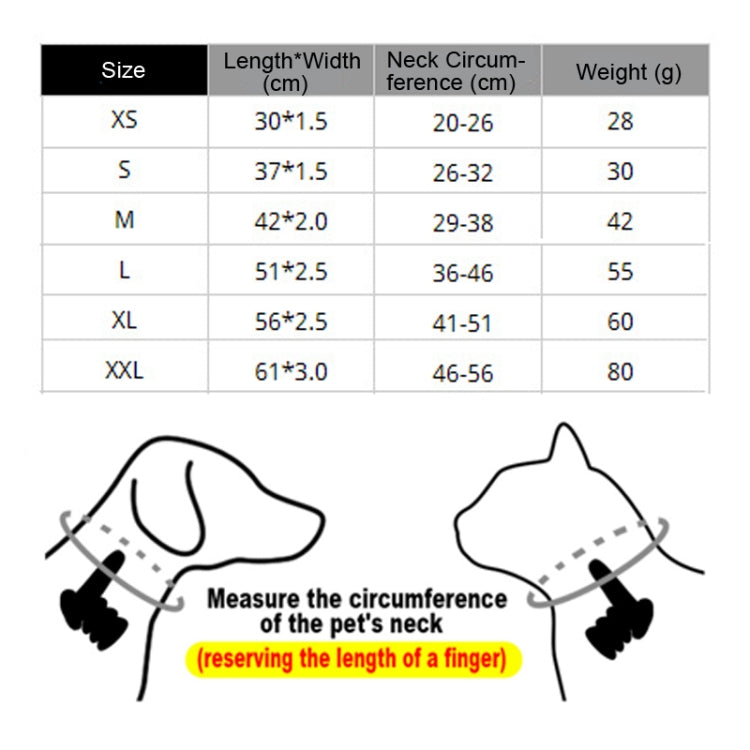 CL181K Collar reflectante suave para mascotas, XS No Iron Sheet Black, XS No Iron Sheet Dark Blue, XS No Iron Sheet Pink, XS No Iron Sheet Light Green, XS No Iron Sheet Purple, XS No Iron Sheet Dark Brown, XS No Iron Sheet Light Brown������������������...