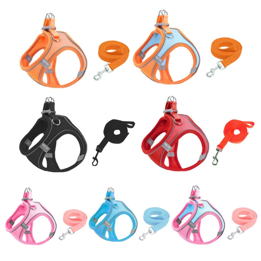 TM050 Correa para el pecho para mascotas Tipo de chaleco Cuerda de tracción reflectante transpirable, XXXS, XXS, XS, S, M, L