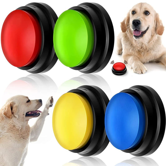 Botón de comunicación para mascotas Dog Vocal Box Recording Vocalizer, Style: Recording Model, Dark Blue, Light Blue, Green, Purple, Red, Orange, Rose Red, Pink, Yellow, Lake Blue, White