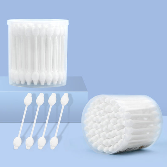 2 cajas de bastoncillos de algodón para mascotas suministros de limpieza de orejas de perros y gatos, Pet Cotton Swabs