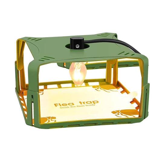 SK121 Trampa para moscas cuadrada Trampa para pulgas para mascotas Colector de luz para pulgas para el hogar, 1pcs, 2pcs