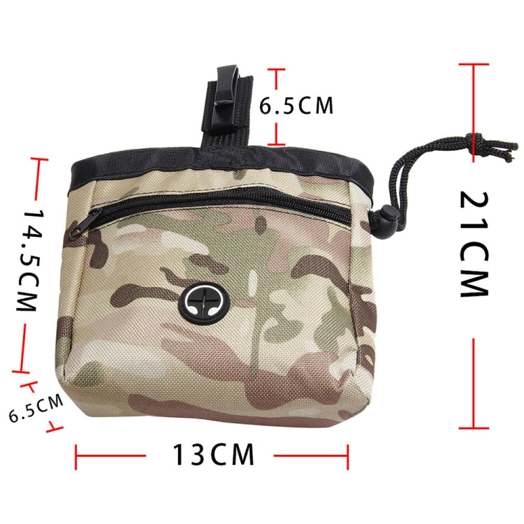 Bolsa multifuncional para entrenamiento de mascotas, bolsa de aperitivos de camuflaje, bolsa portátil para cinturón para caminar para perros, Amarillo, Azul, Rosado, Blanco y Negro