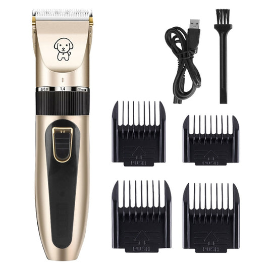 Afeitadora para cachorros, afeitadora eléctrica para mascotas, juego de cortadores de pelo para gatos, Standard, Yellow Standard, Red Standard