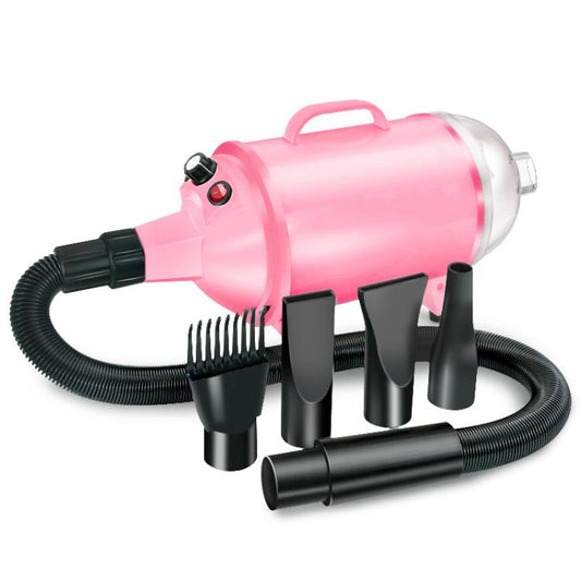 Secador para perros de 2100 W, velocidad continua, chorro de pelo para mascotas con aspiradora