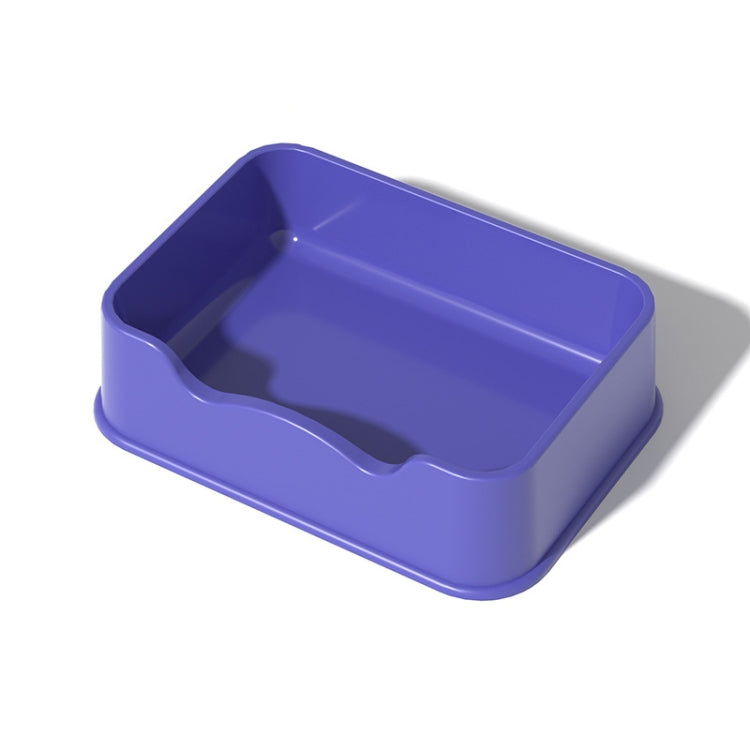 Bandeja de arena abierta Perrera de plástico para mascotas de gran capacidad, Square Purple, Square Orange, Square Green, Round Purple, Round Orange, Round Green