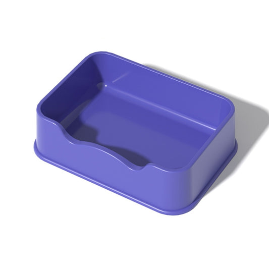 Bandeja de arena abierta Perrera de plástico para mascotas de gran capacidad, Square Purple, Square Orange, Square Green, Round Purple, Round Orange, Round Green