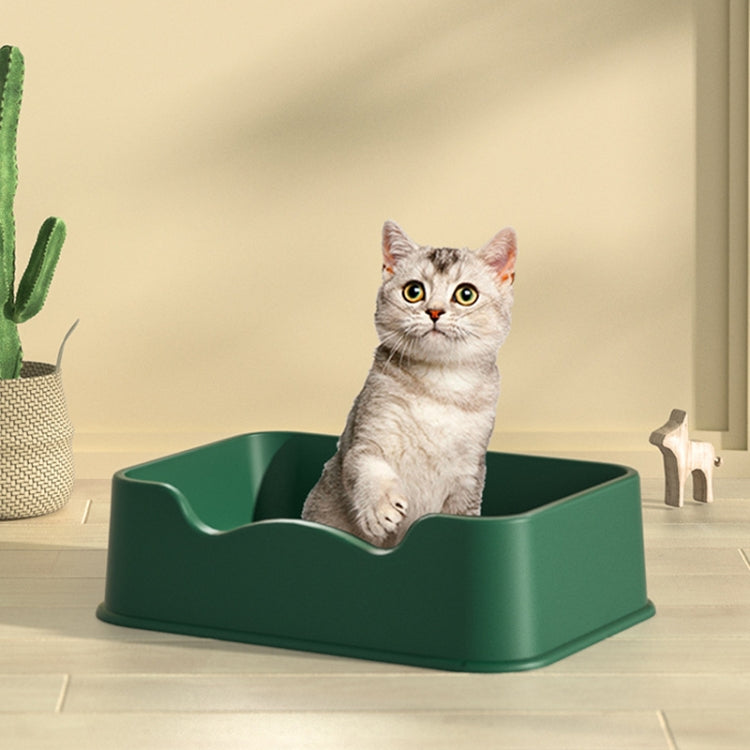 Bandeja de arena abierta Perrera de plástico para mascotas de gran capacidad, Square Purple, Square Orange, Square Green, Round Purple, Round Orange, Round Green