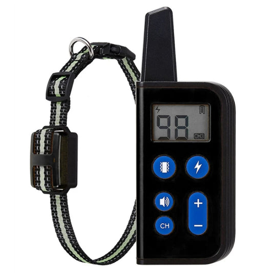 Collar para mascotas con vibración y descarga eléctrica, entrenador para perros con Control remoto de 800m, Stop Barker