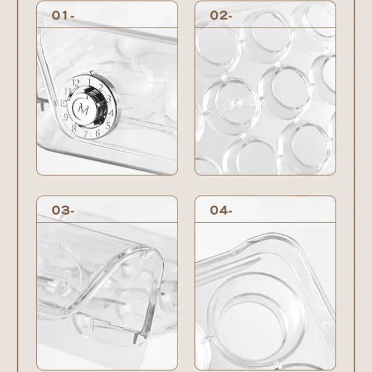 Caja de almacenamiento de huevos Caja de huevos transparente de múltiples especificaciones PET, Middle Single Layer 12 Grid, Large Single Layer 20 Grid, Extra Large Single Layer 30 Grid, Middle Layer Double Layer 24 Grid, Large Double Layer 40 Grid����...