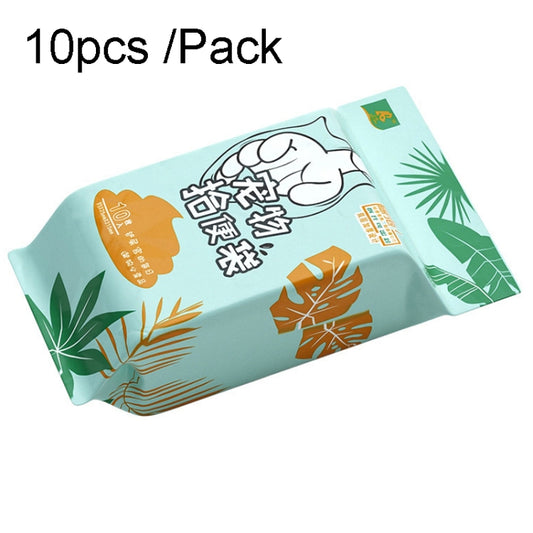 Bolsas desechables para recoger excrementos de mascotas, bolsas de basura, suministros de limpieza de excrementos, 10pcs /Pack