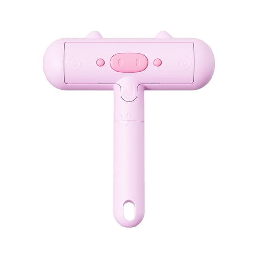 Rodillo lavable portátil para el pelo, pegatina con forma de cerdo, removedor de pelo estático para mascotas