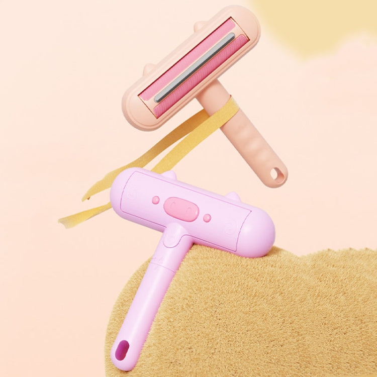 Rodillo lavable portátil para el pelo, pegatina con forma de cerdo, removedor de pelo estático para mascotas