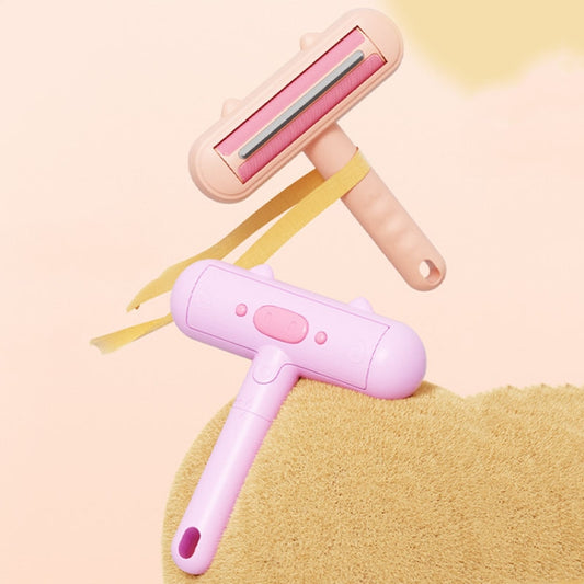 Rodillo lavable portátil para el pelo, pegatina con forma de cerdo, removedor de pelo estático para mascotas