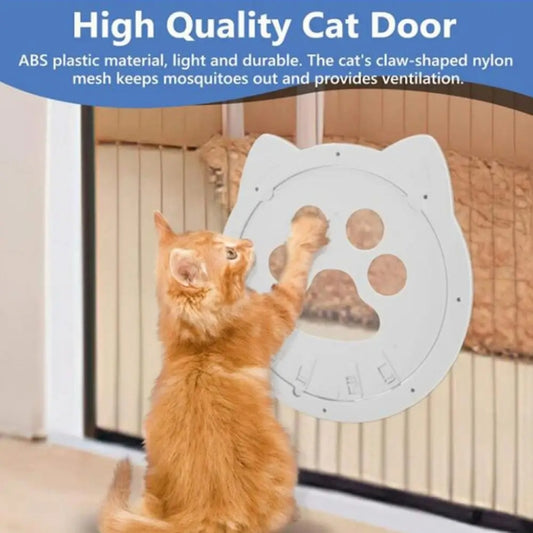 Puerta mosquitera para mascotas, acceso bidireccional, cierre magnético, puerta para gatos, productos para mascotas