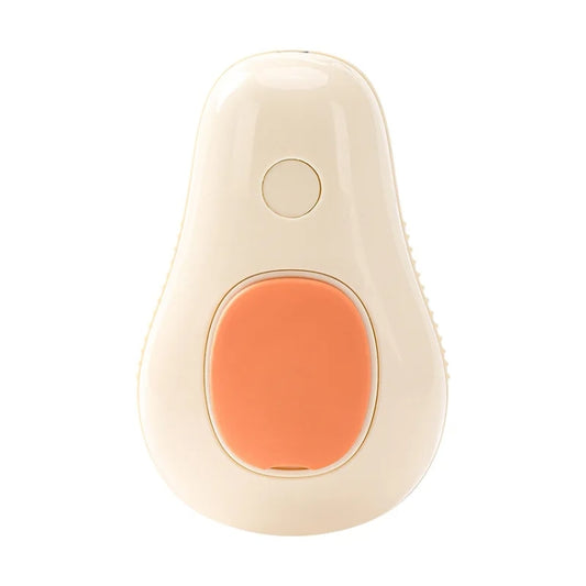 Spray para mascotas, cepillo humeante, peine de masaje para el cuidado de perros y gatos, Avocado White