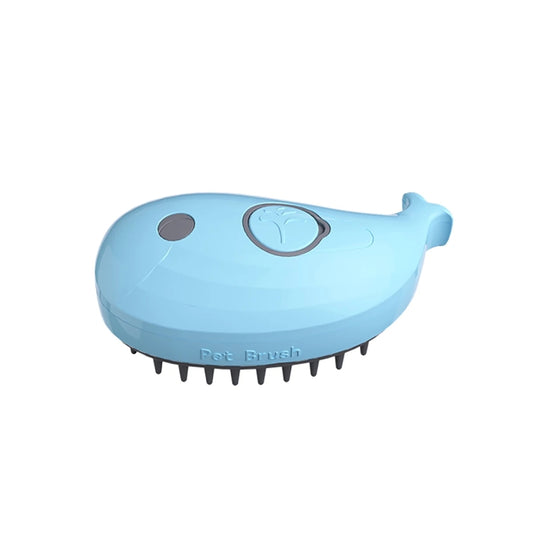 Spray para mascotas, cepillo humeante, peine de masaje para el cuidado de perros y gatos, Whale Blue, Whale Pink, Dolphin Pink