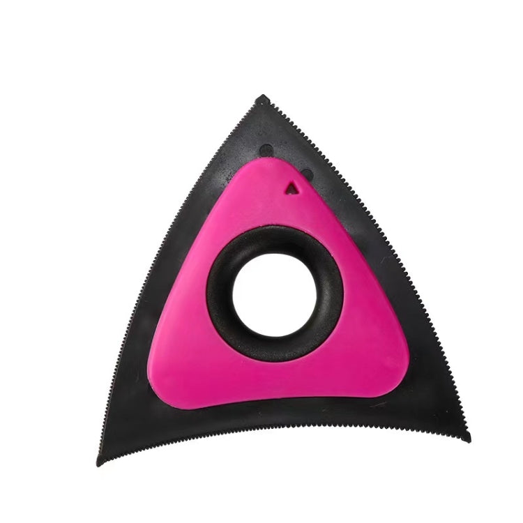 Cepillo para alfombras con forma triangular para gatos y perros, removedor de pelo para sofá, arena para mascotas