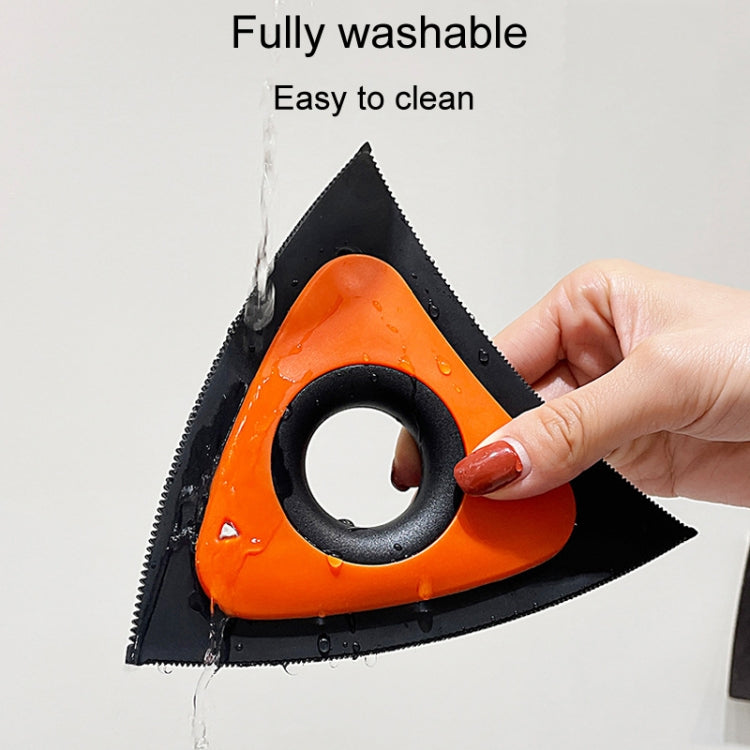 Cepillo para alfombras con forma triangular para gatos y perros, removedor de pelo para sofá, arena para mascotas