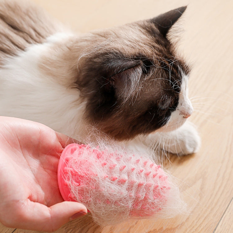 Rascador multifuncional para patas de mesa para gatos, cepillo de masaje para el cabello de silicona para mascotas