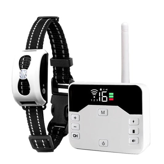 Cerca electrónica para mascotas, parada inalámbrica, Barker, Collar para perros al aire libre, entrenador de perros con Control remoto, 1 Drag 1, 1 Drag 2, 1 Drag 3